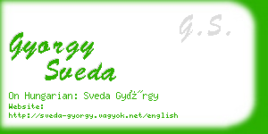 gyorgy sveda business card